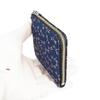 Indenya Inden Münzbörse F Münzbörse 08 Hirschleder Marineblau x Weißlack Libellenmuster 1008-14-008