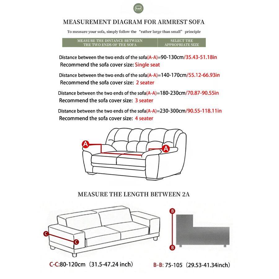 1 Pc Jacquard Sofa Cover Full Coverage Elastic Sofa Cover Decorate The Sofa In The Living Room Multiple Color Sofa Cover