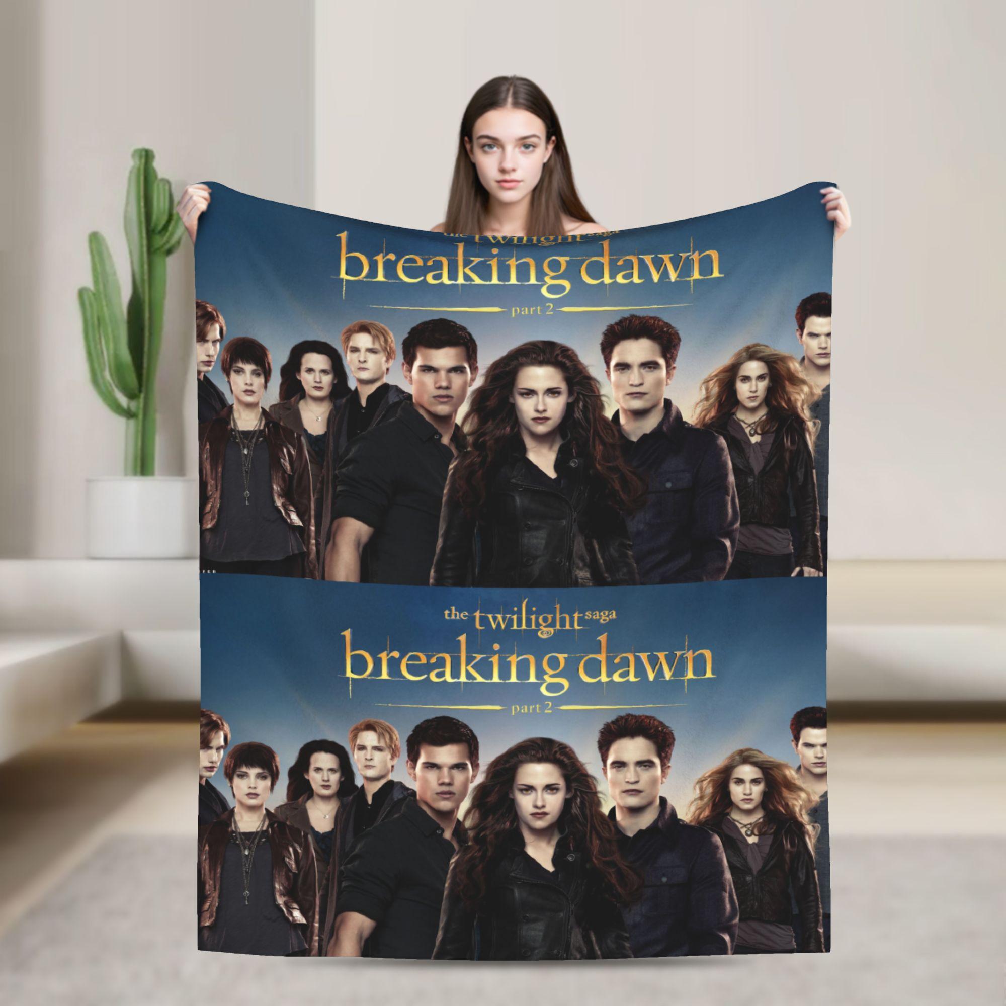 

The Twilight Saga New Moon Blanket Flannel Summer Edward Bella Portable Warm Throw Blankets for Bedding Bedroom Bedspreads 75x90cm