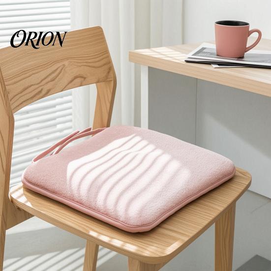 Anti-slip Thickened Buttock Relief Pad Plush Chair Cushion with Ties, Soft Cozy Non-slip Seat Cushion, 15.75" for Hard Seats x Warm Office Dining