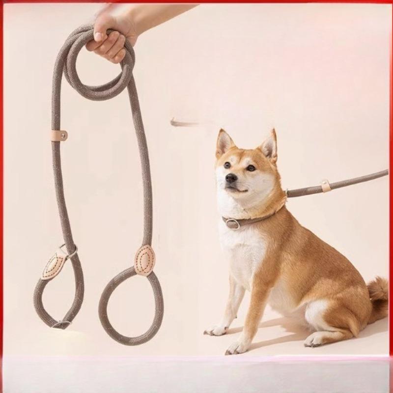 Dog Leash, Explosion-proof P Chain, Dog Walking Leash, Anti-breaking Dog Chain, Medium and Large Dog Explosion-proof P Leash