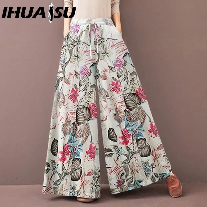 

IHUASU Женские модные повседневные брюки и капри S белый