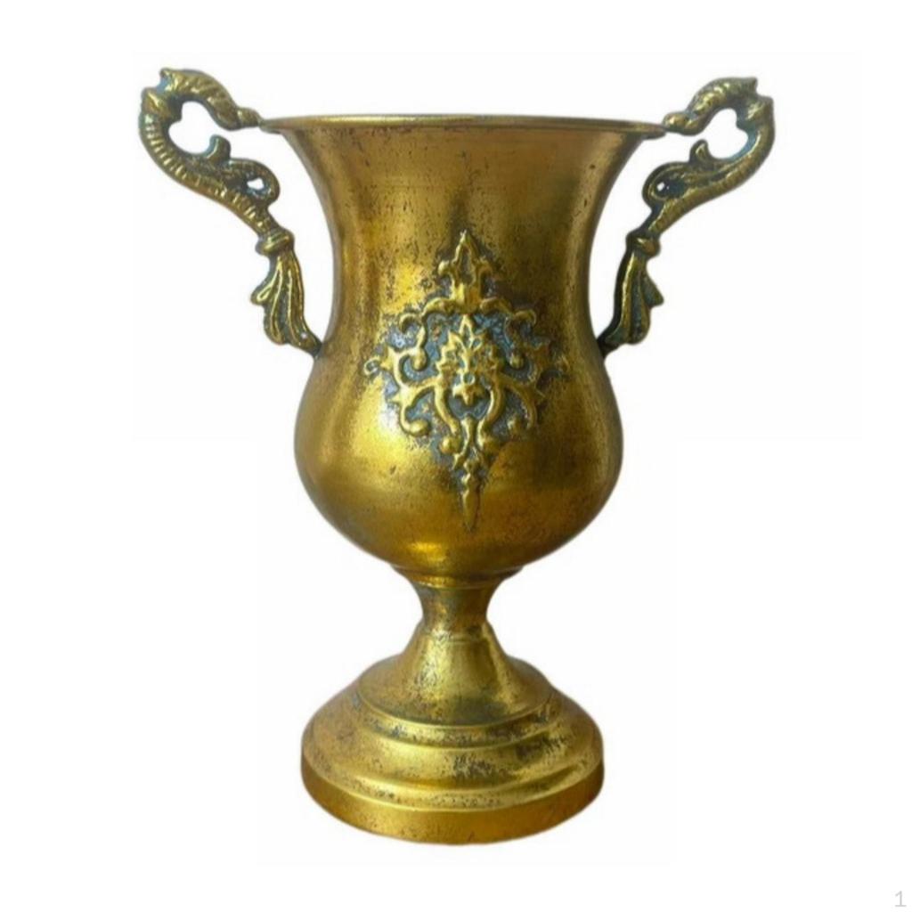 Pedestal Urn AntiqueStyle Vase with Base VintageInfluenced Tabletop for Wedding