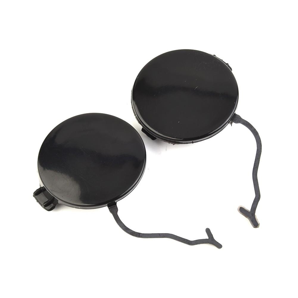 

Буксировочный крюк бампера 2 шт. ЧЕРНЫЙ Новый пластиковый неокрашенный передний