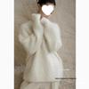 Soft Mink Cashmere Pullover Sweater - Women's Autumn/Winter Cozy Style Milk Knitted Cardigan Thickened Top