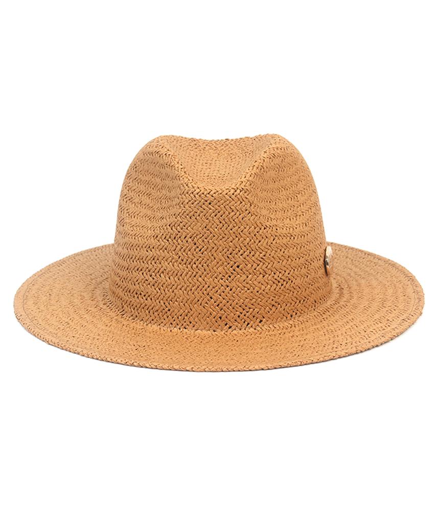 Yunibeosyeolkemiseuteuli Swing Basic Brown Simple Fedora Summer Fedora