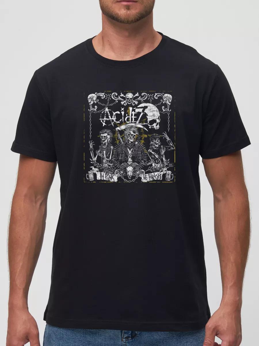 

Black Dark Saitama okay printed T-shirt M