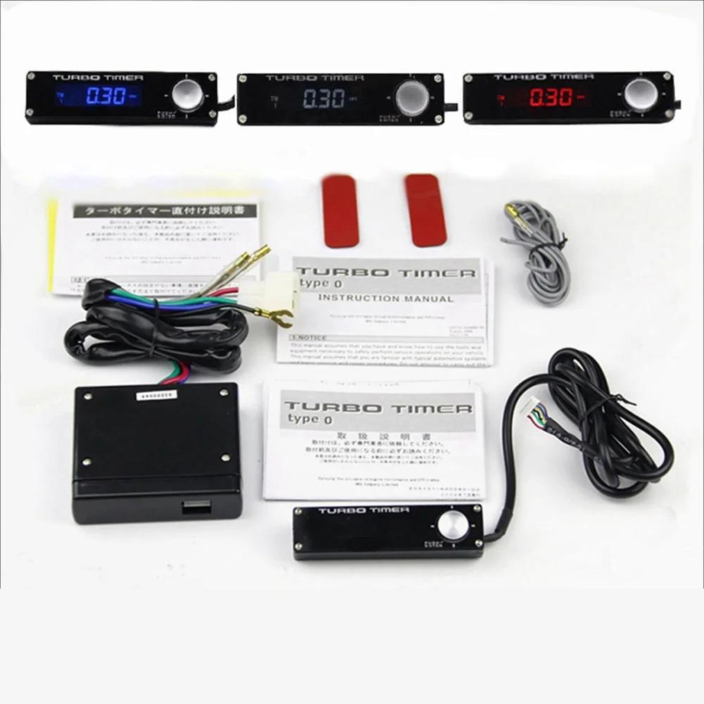 Universal Electronic Turbo Engine Timer Car Auto Turbo Timer Delay Controller LED Digital Display Car Accessories white blue red