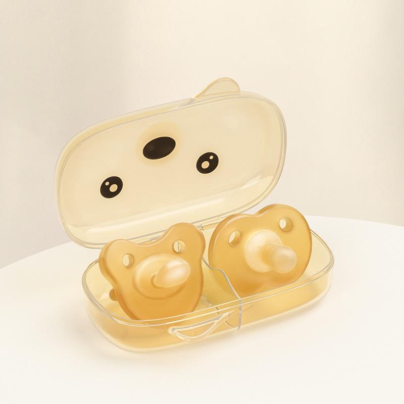 Super Soft Silicone Baby Pacifier: Dual-Use for Newborn Sleep, Anti-Flatulence, Day & Night Comfort (0-24 Months)