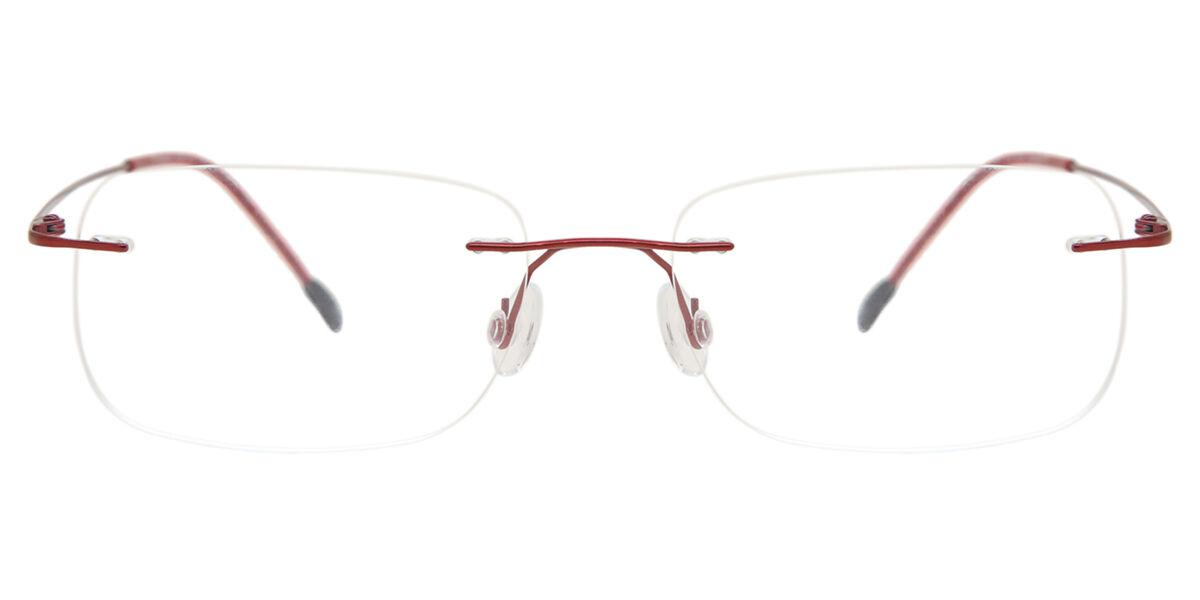 

Rimless Rectangle Red Smartbuy Collection Bethanana Ttgv01 009 Fashion Unisex Eyeglasses Red/52