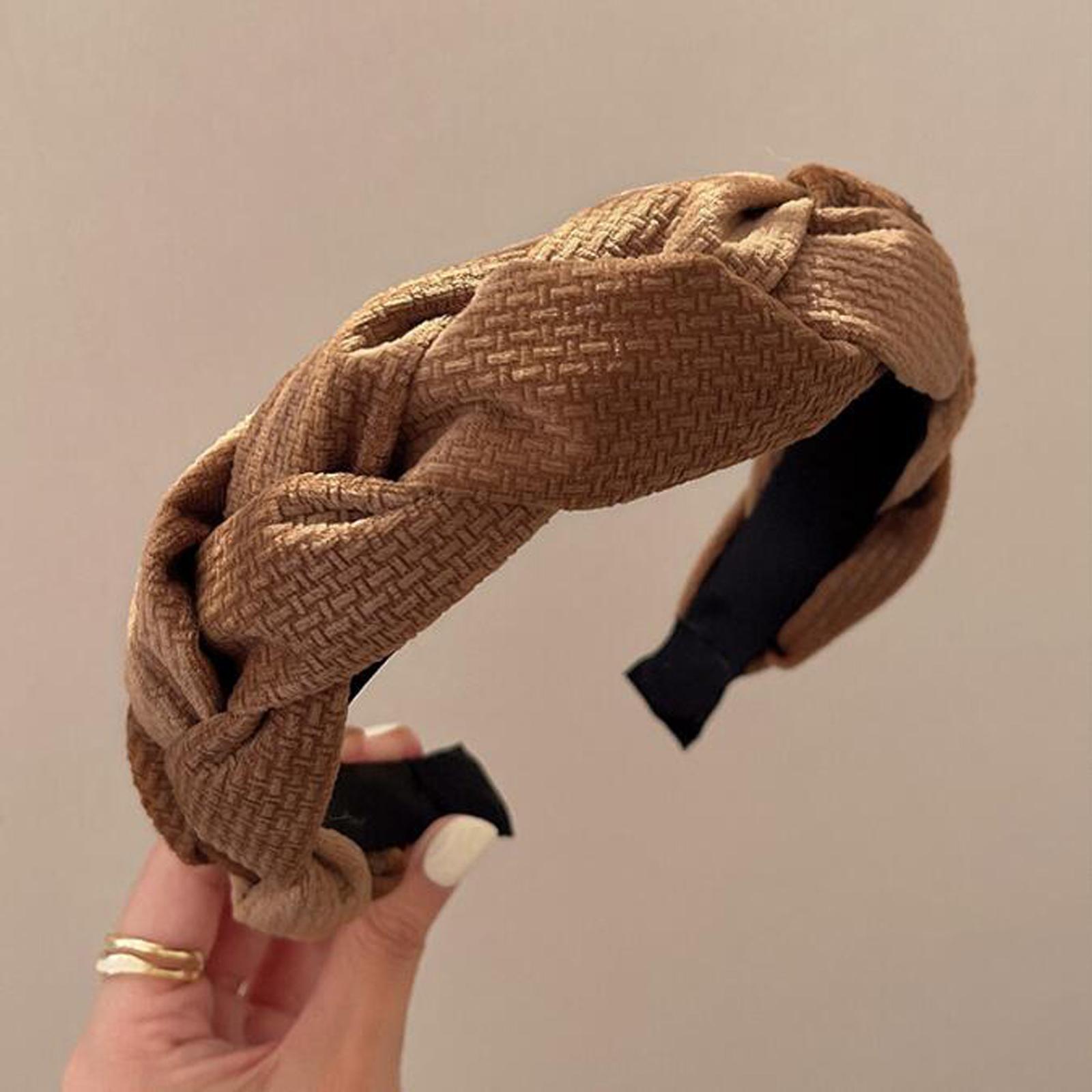 

PROLY Новая Мода Женские Аксессуары для Волос Широкий Бок Ручная Работа Плетеный Ободок для Волос Осень Зима Повседневный Тюрбан Девочки Повязка на Голову