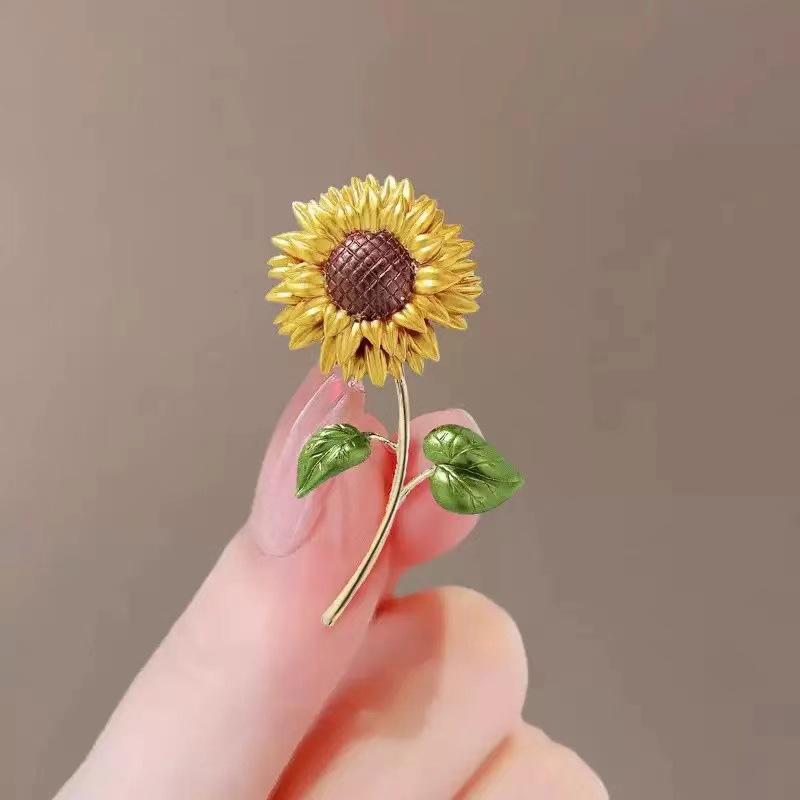 Blume Schmetterling Brosche, Modische High-End Herren- und Damen Anti-Rutsch Nadel Accessoire Geschenk