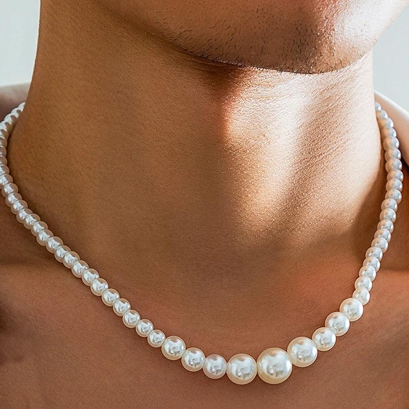 Trend Hochzeit Partei Schmuck Bunte Herz Halsband Halskette Für Frauen Elegante Weiße Imitation Perle Strand Urlaub Halsketten N198