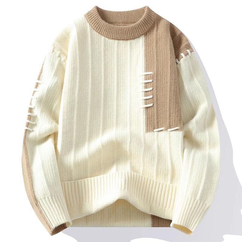 Autumn And Winter Casual Warm Sweater Men'S And Women'S Long-Sleeved Knitted Sweater Large Size