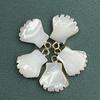 5Pcs Small Pendant Shell Palm-Shaped Pendant 13mm For Jewelry Making DIY Necklace Bracelet Earrings Accessory