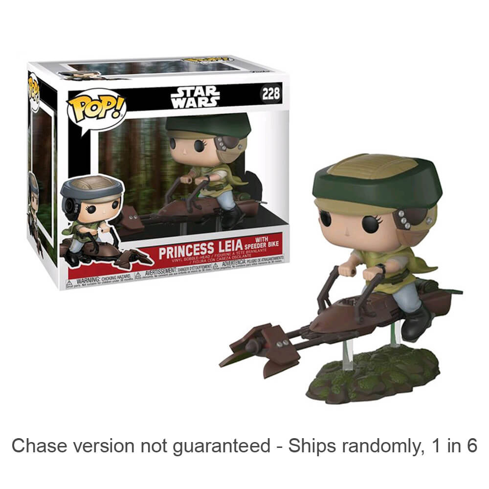 

Лея из «Звездных войн» на Speeder Bike Pop! Чейз отправляет 1 из 6