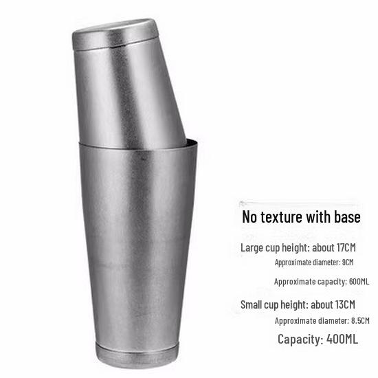 304 Mirror Etched Stainless Steel Boston Cocktail Shaker