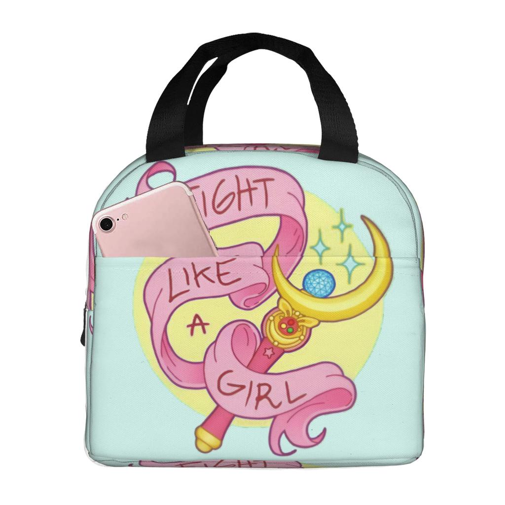 Custom Sailors Anime Moons Insulated Lunch Tote Bag for Women Men Bishoujo Resuable Thermal Cooler Bento Box School