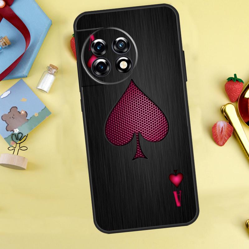 Pik-Ass Hülle Für OnePlus 13T 13R 12 12R 15 13 11 10 10T 8T Nord CE 2 3 4 Lite N20 N30 Nord 5 Abdeckung