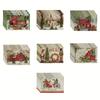 1PC Christmas Theme Placemat Linen Table Pad Red Truck Tree Double-sided Printed Kitchen Placemat Dining Table Mats Decor