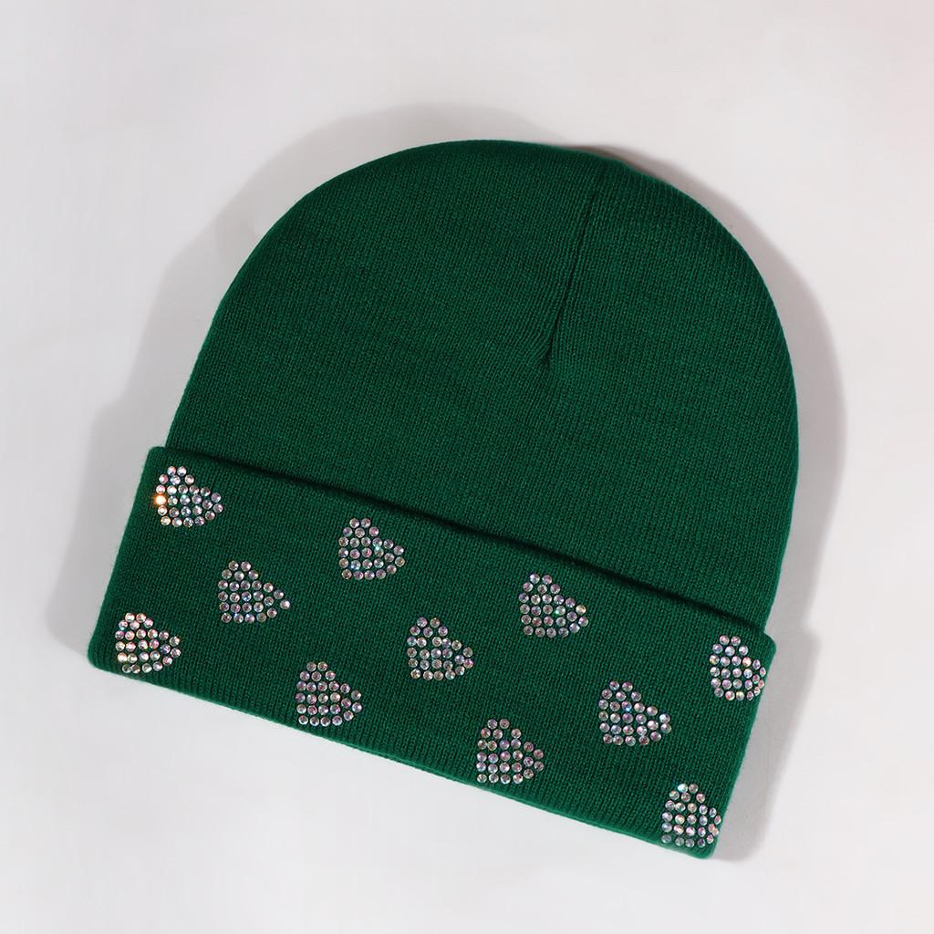 Fashionable Heart Shaped Design Beanie With Insulation For Outdoor Sports