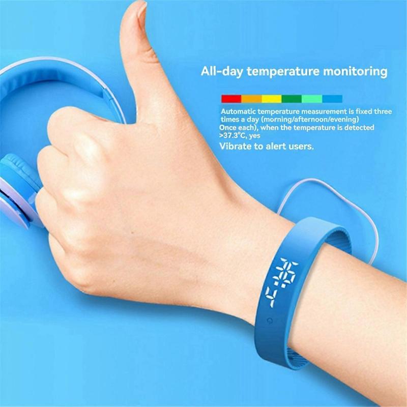 LED Digital Smart Bracelet Waterproof Smart Clock Smart Bracelet, A