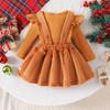Infant Toddler Long-Sleeve Romper & Skirt Set