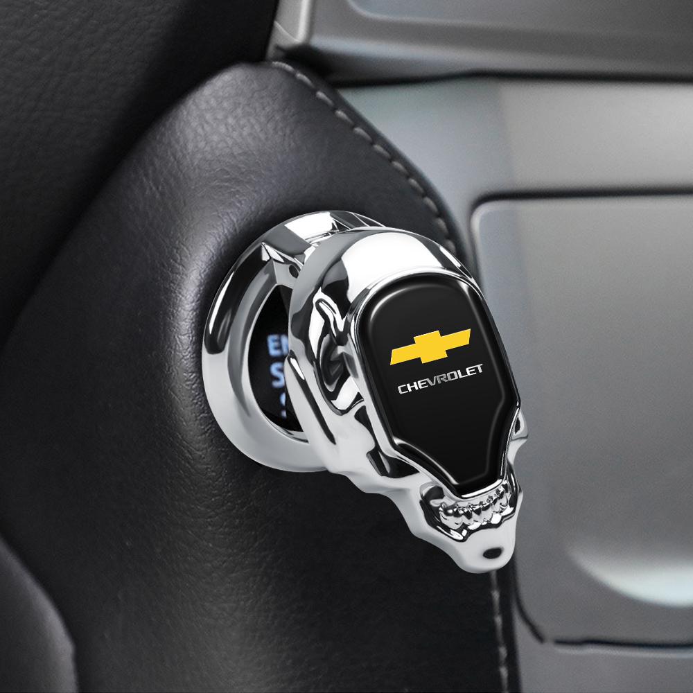 Car Interior Engine Ignition Start Stop Button Metal Cover Decoration For Chevrolet Spark Cruze Sonic Sail Aveo Cobalt Epica S10