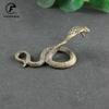Antique Bronze Cobra Zodiac Snake Statue Miniature Figurines Copper Desk Decorations Tea Pets Ornaments Brass Paperweight Crafts