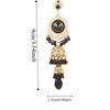 Zinc Zinc Alloy Bell Tassel Earrings Luxury Ethnic Style Ear Studs Rhinestone Pearls Ear Drop  Holiday