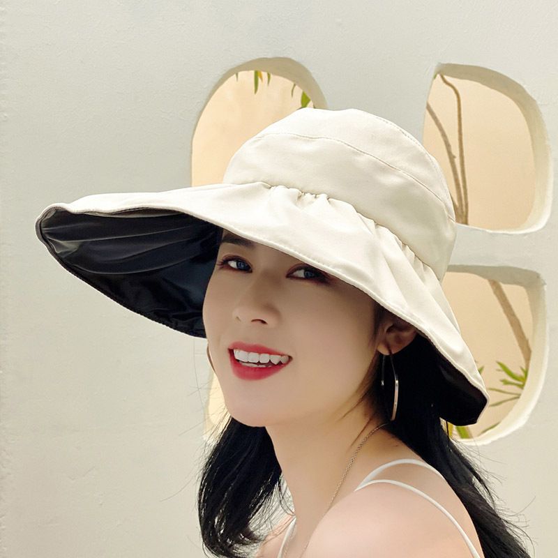 

Hat Female Summer and Autumn Air Top Sun-Proof Outdoor Peaked Cap Casual Cycling Sports Breathable Sun Hat Children Beige Adjustable