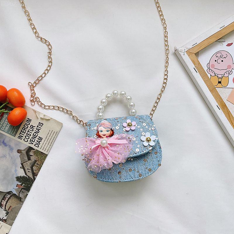Modern Butterfly Knot Pearl Mini Handbag For Kids Perfect For Young Princesses StyleR