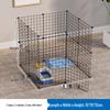 Free Assembly Indoor Pet Fence Barrier: Iron Mesh Anti-Escape Dog Stopper Fence.