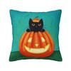 Peek A Boo Pumpkin Cat Pillowcase Double-sided Printing Cushion Cover Decorations Cute Holloween Throw Pillow Case Cover Car