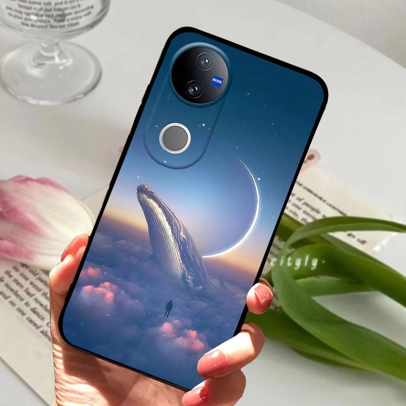Für Vivo V50 Weiche Hülle V 50 5G Silikon TPU Handyhülle Hüllen Für VIVO V50 V2427 Schutz Stoßfänger Fundas Capas Luxus Cartoon