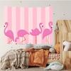 Cartoon Pink Flamingo Bird Tapestry Customizable Tapestries Of Various Styleswall Hanging Celebrity Photo Printingwall Hanging