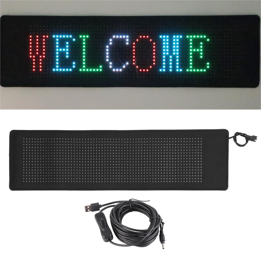 Flexibles LED-Ladenschild USB 5V Bluetooth App-Steuerung Benutzerdefiniertes Textmuster Animation Programmierbar Riesig