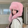 Wind Resistant Lei Feng Hat Outdoor Riding Warm Plush Hat Ear Protection Neck Protection Hat Riding Electric Bike