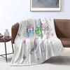 Princess of the Unicorn digital-printed polyester Bedroom velvet flannel soft sofa cover blanket Fleece soft sofa cover