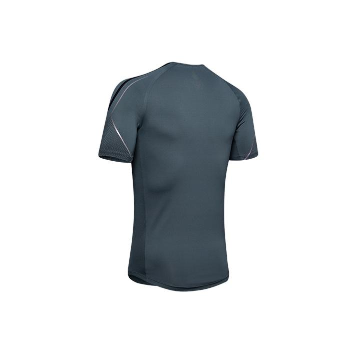 Under Armour UA RUSH Graphic Short Sleeve Workout Shirt Men Tops Cool-Copper 1345196-073