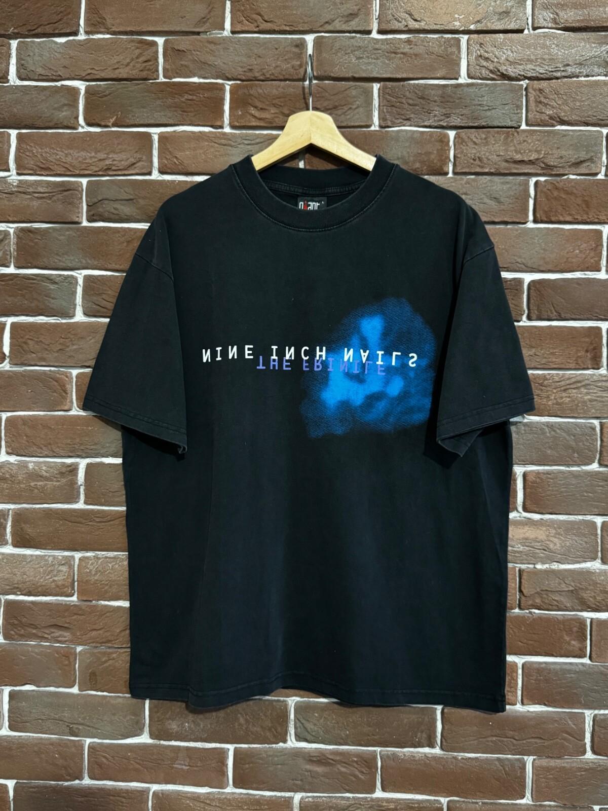 Vintage 90s Nine Inch Nails Fragile Rock Band Rare Tshirt L Black Unisex T-Shirt L