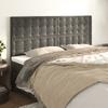 Vidaxl Bed Headboards, 4 Pcs, Dark Gray, 80X5X78/88 Cm, Velvet