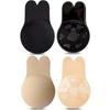 Reggiseni Push Up da Donna Silicone bio-pasta Reggiseno Adesivo Reggiseno Senza Spalline Copricapezzoli Riutilizzabile Pastiglie Adesive per Sollevamento del Seno Copricapezzoli a Forma di Coniglio