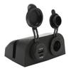 Dual Port Car Charger DC 10‑30V Cigarette Lighter USB Type C Power Outlet Socket for Trucks RVs Boat
