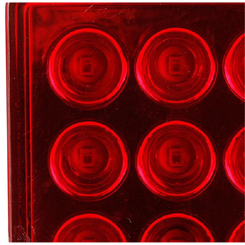 Red Rear Brake Light With 15 Leds For Racing Cars, Motorcycles And Automobiles