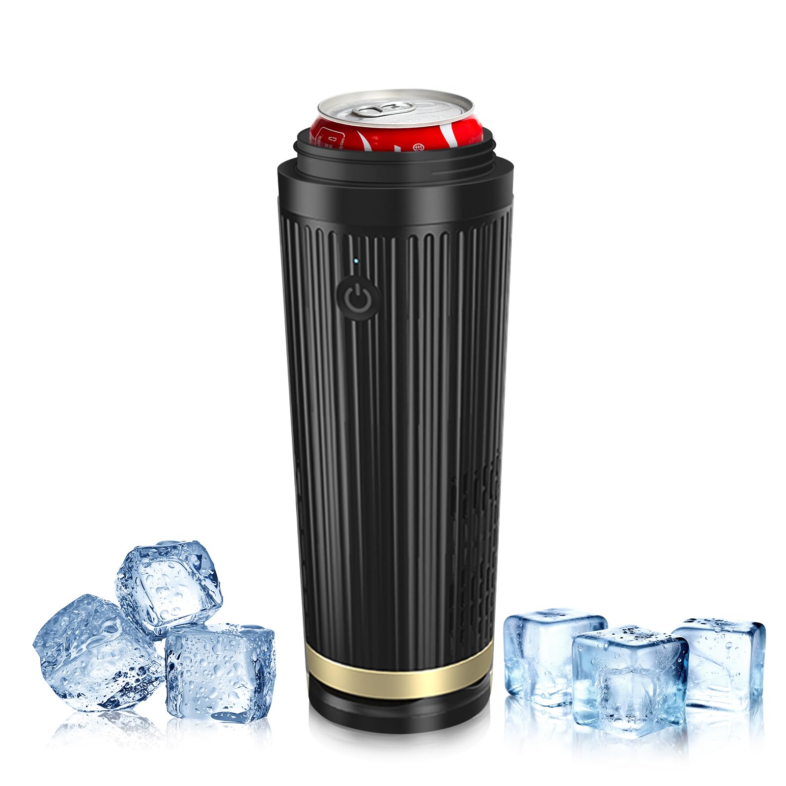 

KEEMOO Car Drink Quick Two Refrigeration 12V Compatible with PET and Keeps Hot Drinks at the Perfect Drinking Temperature for Easy to Perfect for and чорний
