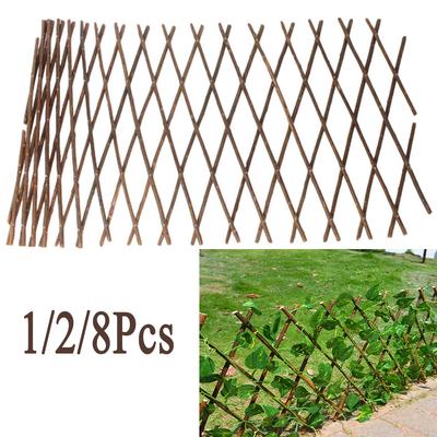 1-8Pcs Garden Trellis Garden Screening Expanding Willow Trellis Support Plant Climbing Lattice Privacy Hedge Yard Decoration