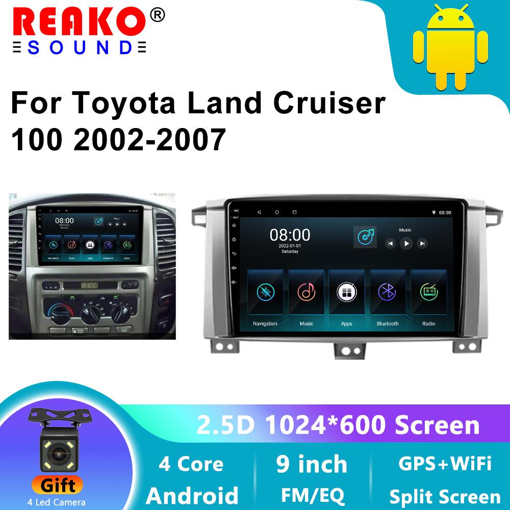 

9-дюймовый Android Carplay Автомобильный радиоприемник Мультимедиа GPS для Toyota LAND CRUISER 100 2002-2007 2din Авто Радио Стерео 2+64+4led