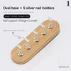 Log Magnetic Practice Holder Nails Tools Strong Magnet Stand Fake Nail Display Nail Support Accessories,