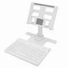 Tablet Rotating Stand Multifunctional Folding Height Adjustable Tablet Holder with BT Keyboard for
